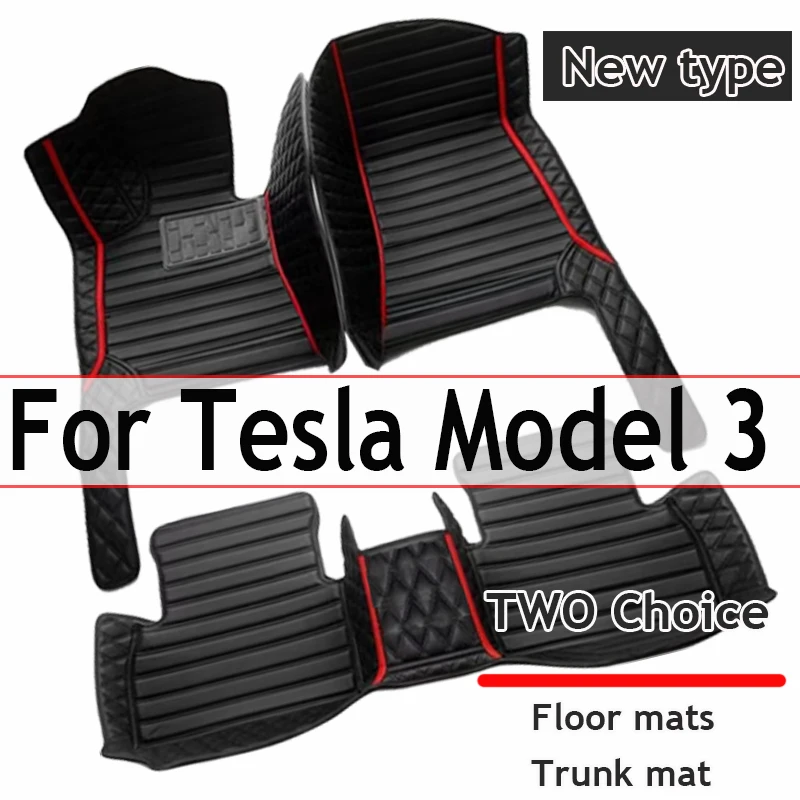 

Car Floor Mats For Tesla Model 3 2019 2020 2021 Custom Auto Foot Pads Automobile Carpet Cover Interior Accessories