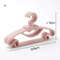 Porte-vêtements en plastique pour bébé, 5/10/20 pièces, Portable, affichage de serviettes, écharpes, cintres coupe-vent pour enfants, cintre, organisateur de vêtements 6