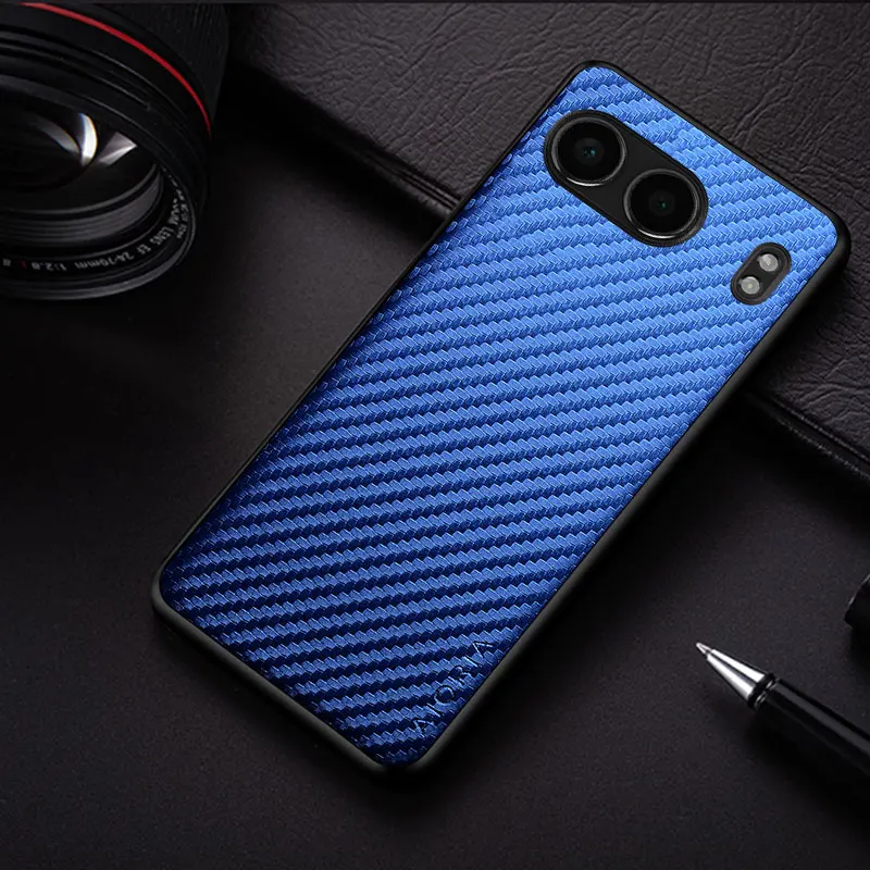 Premium Carbon Fibre Texture Soft Phone Case - Sleek Back Cover with Enhanced Grip Protection
