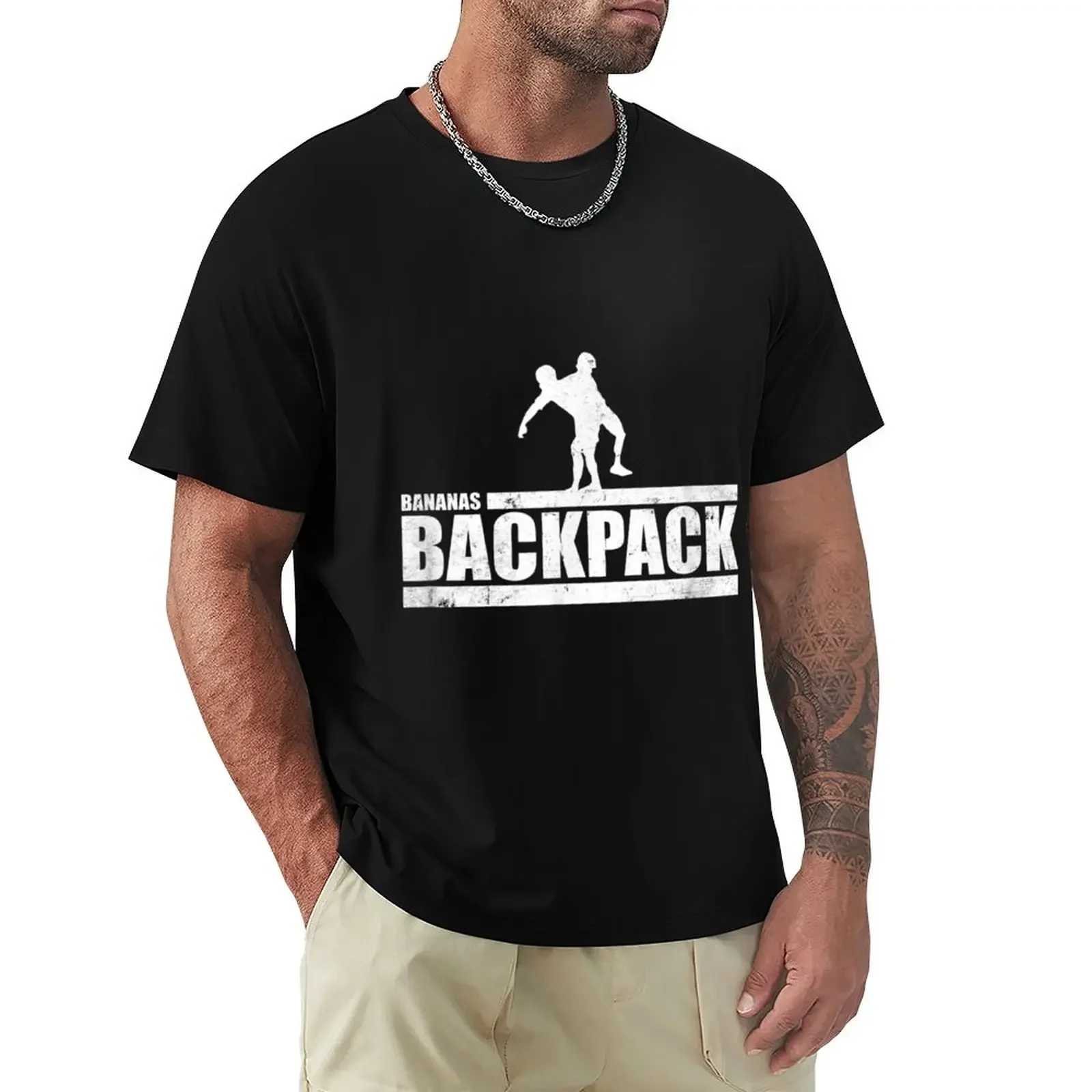 

The CT Challenge Bananas Backpack T-Shirt tops oversized hippie clothes Aesthetic clothing mens cotton t shirts