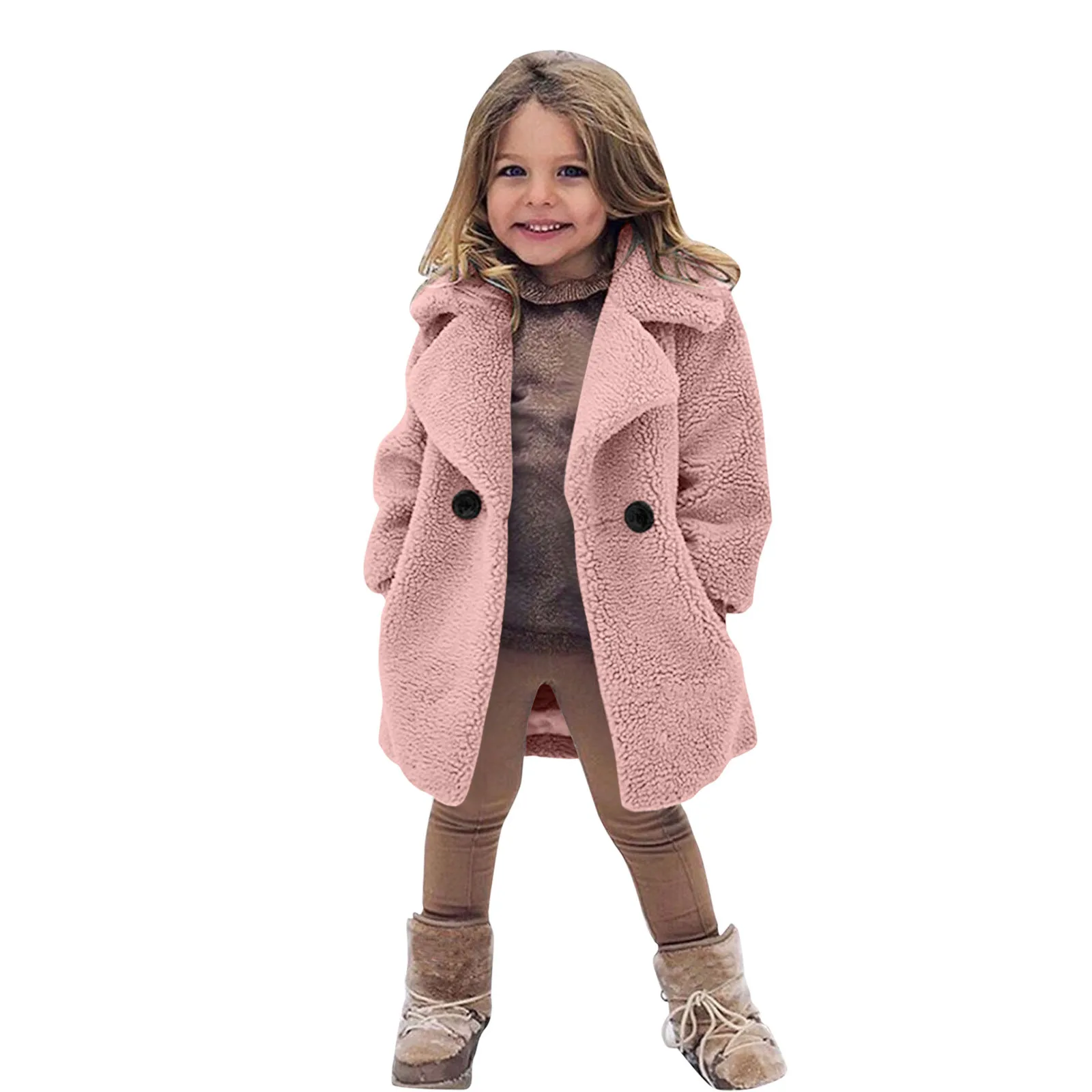 Girls' Winter Warm Jacket Toddler Baby Kids Girls Winter Windproof Thicken Coat Jacket Warm Fleece Outerwear Детское Пальто