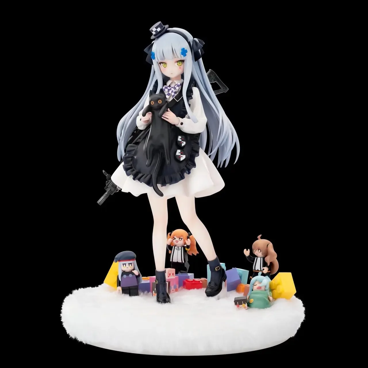 

21cm Anime Girls Frontline Figures Gift Of Black Cat Ver Kawaii Figurine Pvc Action Figure Collection Ornaments Model Toys Gif