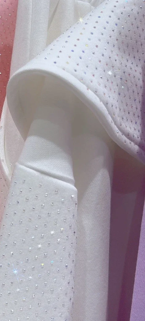 2023 Spring Autumn Loose Starry Hot Drilling Casual Sweatshirt Coat Casual Sweatpants Sports Pants Two-Piece Women's Clothing