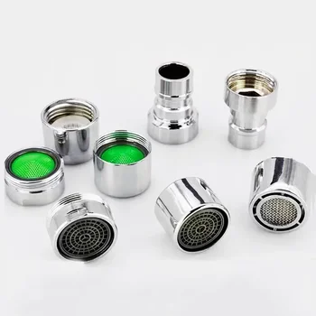 2ชิ้นก๊อกน้ำห้องครัวตัวกรองกันน้ำกระเด็นแกนตาข่ายเต้าเสียบประหยัดน้ำอุปกรณ์เสริมก๊อกน้ำห้องครัว 1