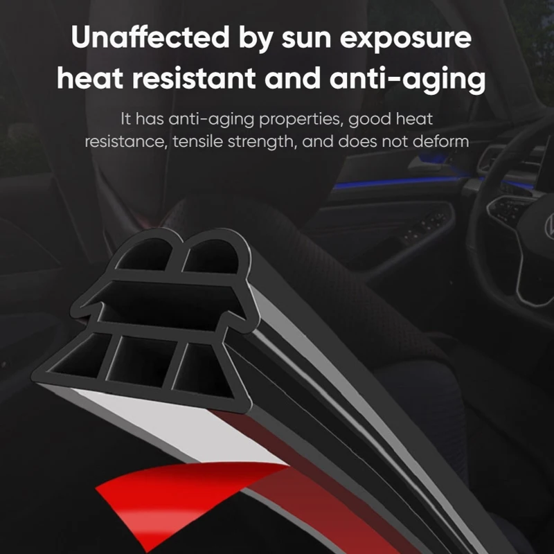 3-Layer Waterproof Noise-Insulating Car Door Seal Strip