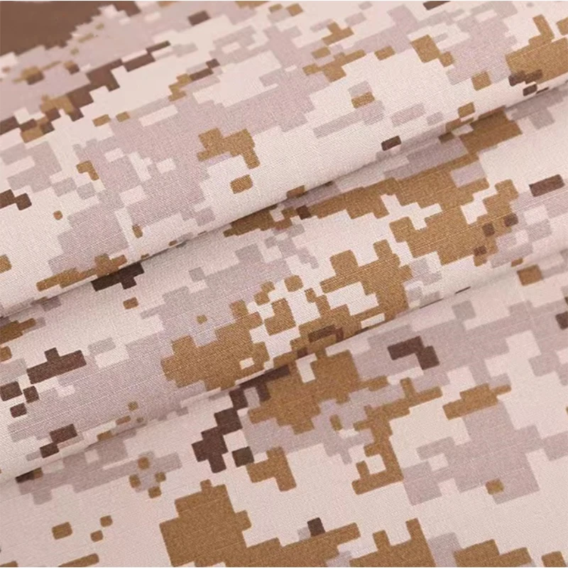 1.5 Meter Width Camouflage Cloth Thickened Multi-terrain Gradient Outdoor Tear-proof Polyester-cotton Blended Waterproof Fabric