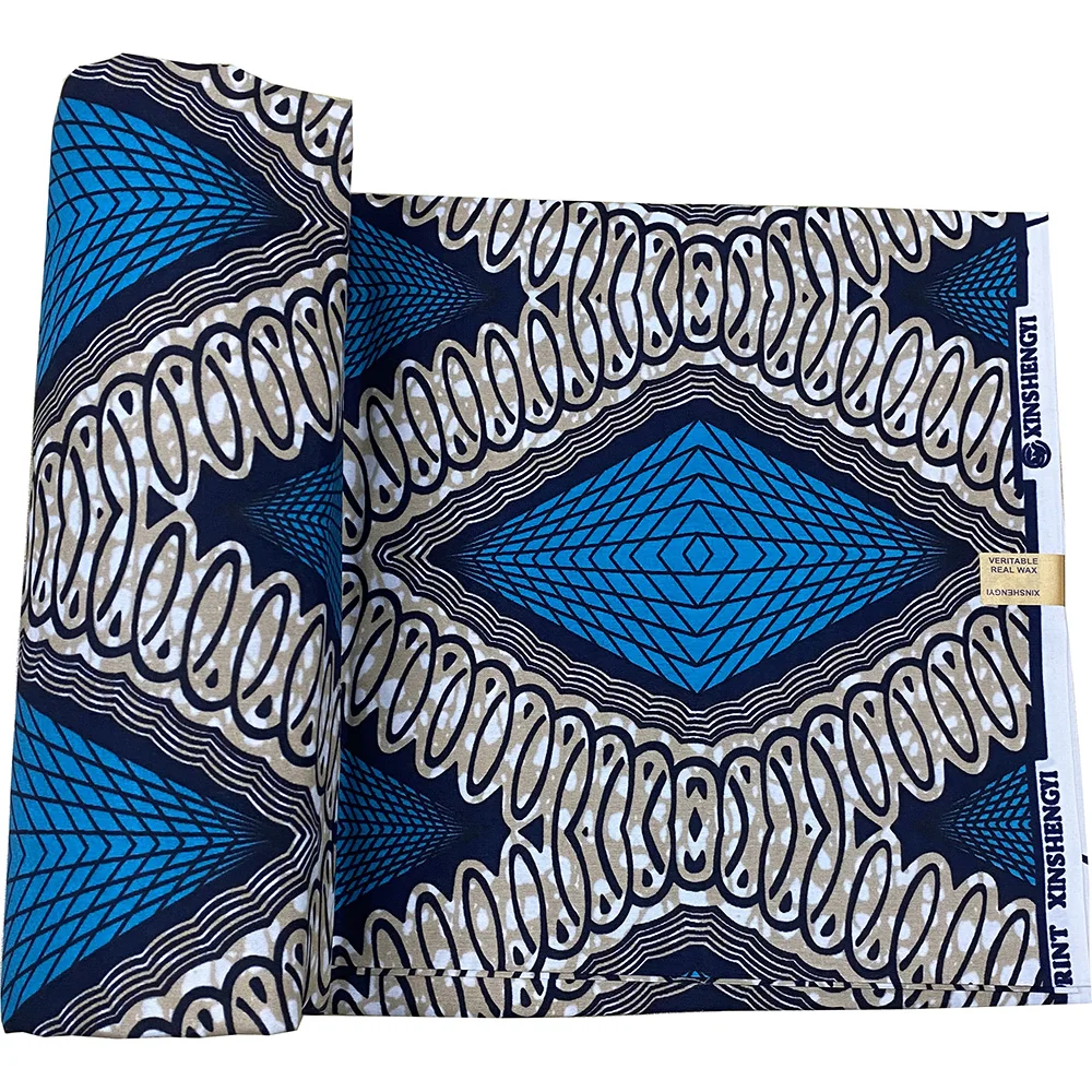 Elegant African Ankara Printed Batik Fabric Handmade DIY Material Real Batik African Fabric Polyester for C