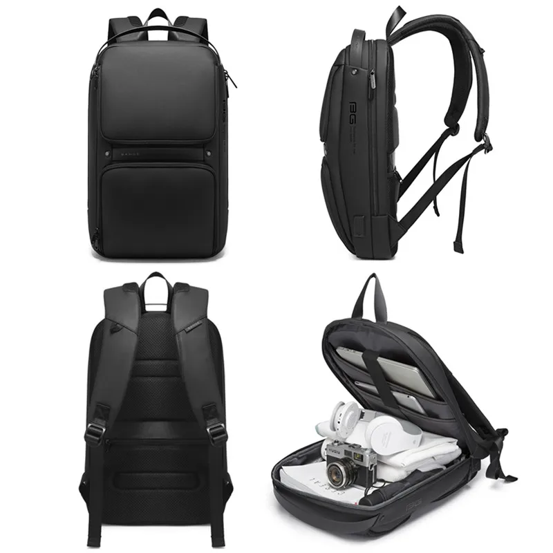 Fashion Men Backpack Business Large Slim 15'' Laptop Multi Function USB Charging Travel Backpack School Bag Teenager Quality