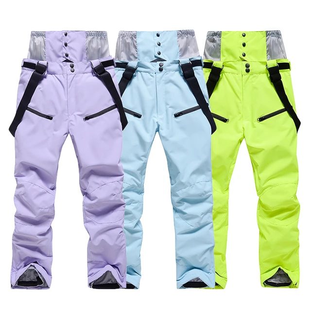 Pantalones de esquí para hombre, pantalones de invierno cálidos a prueba de  viento, impermeables, para nieve, transpirables, sueltos, para esquí,  snowboard y senderismo - AliExpress