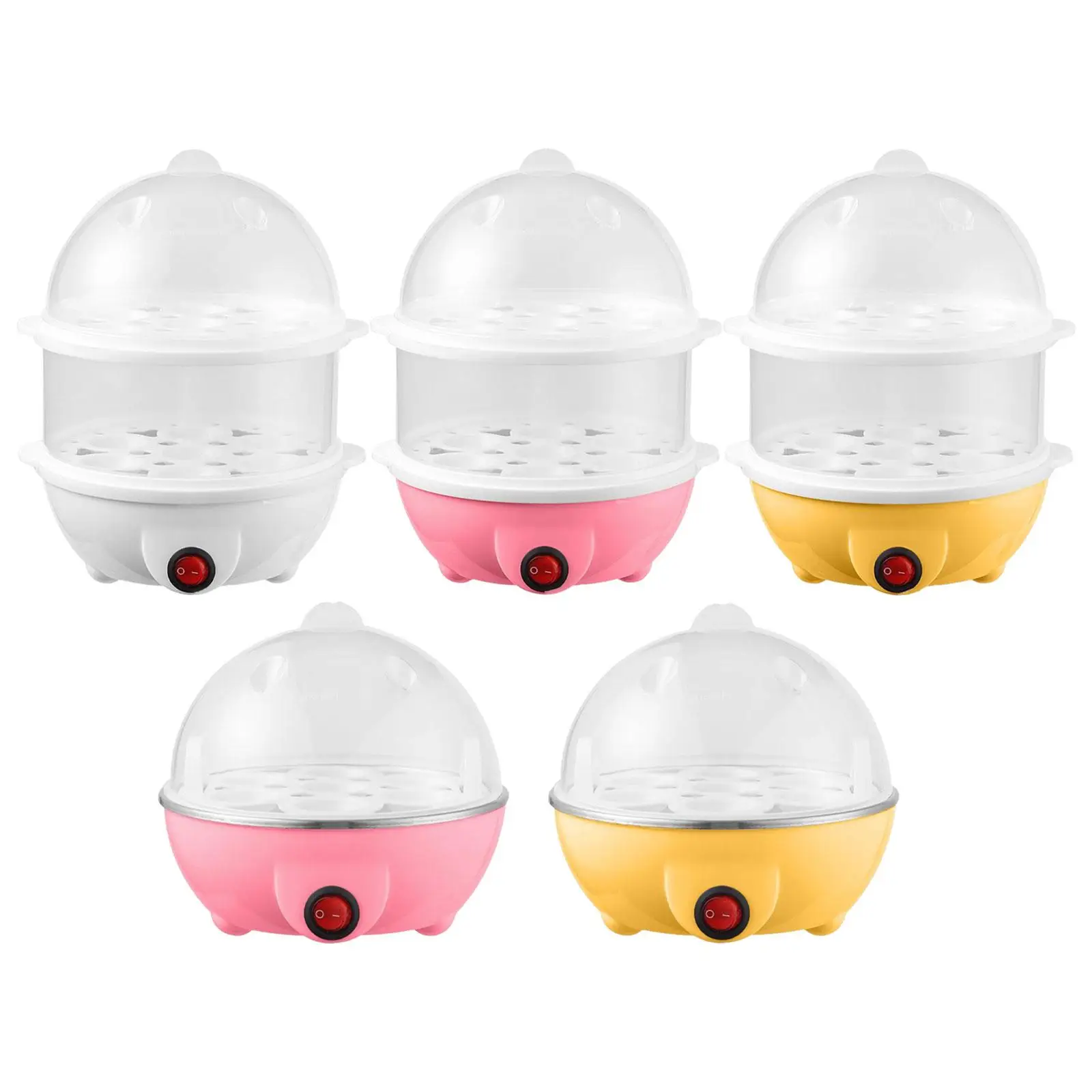 Boiled Egg Cooker Double Layer Egg Steamer Steamed Perfectly Cooks Eggs Steamer for Cooking