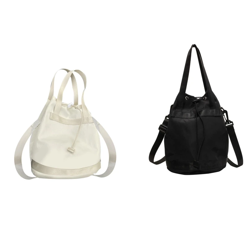 

Women Solid Color Crossbody Bag All-matching Bucket Shoulder Bag Casual Handbag