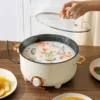 Multifunctional Cooking Pot Over Heating  3 Gear Knob Electric Pot 1-2 People Household Non-stick Pan Hot Pot Rice Cooker 220V 2