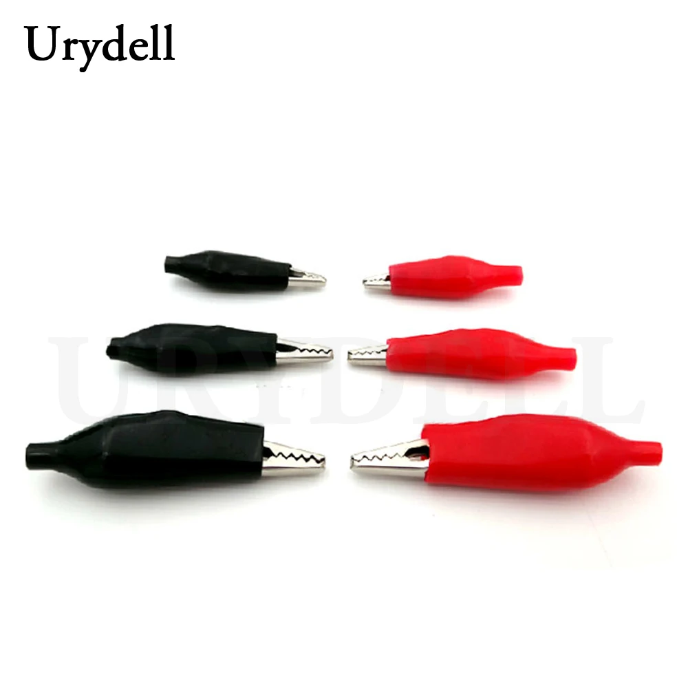 Alligator Clips 20pcs/lot 28mm 35mm 45mm Metal Electrical Clamp for Testing Probe Meter
