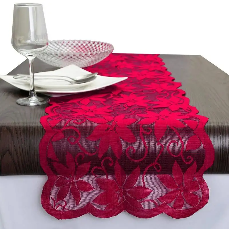 

Christmas Lace Table Flag Lace Christmas Runners Christmas Lace Table Runner Table Flags Tablecloth Placemat For Centrepiece