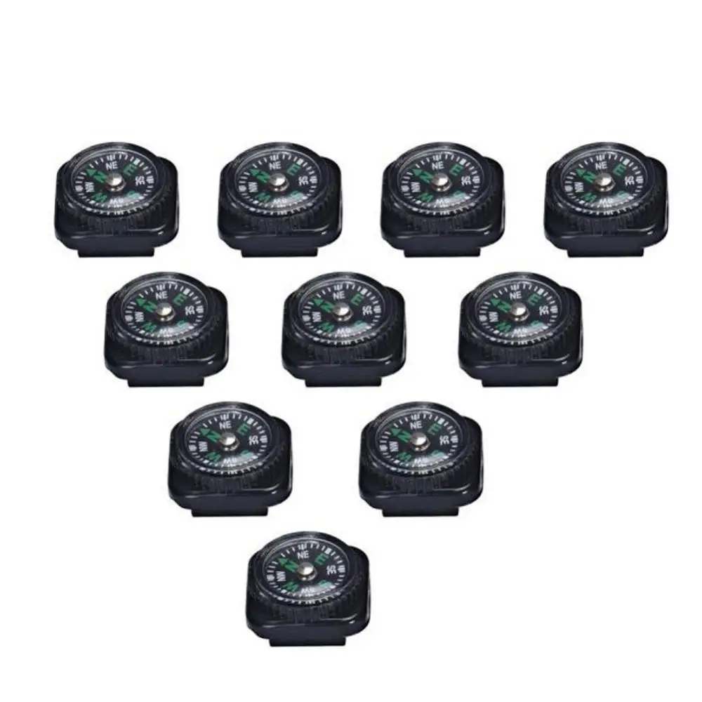 Survival Mini Compass Bracciale Decor Outdoor Tool Leggero Portatile 10Pcs 20Mm Guider Outdoor Camping Escursionismo Tool Riga