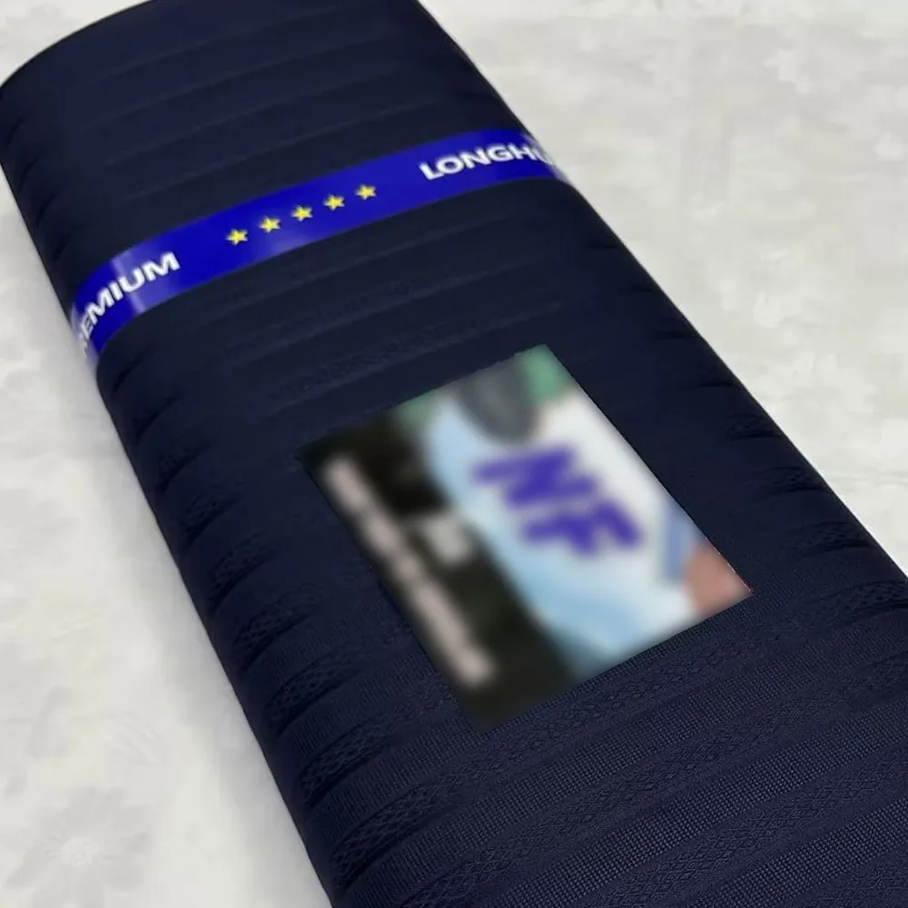 Cotton Blending Material Fabric 5 Yards Cross Stripe Pattern High Quality Suit Fabrics For Men 09B13