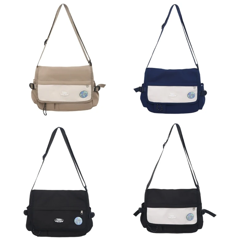 Couple Fabric Tote for Girls Convenient and Roomy Nylon Handbag for School and Daily Wear