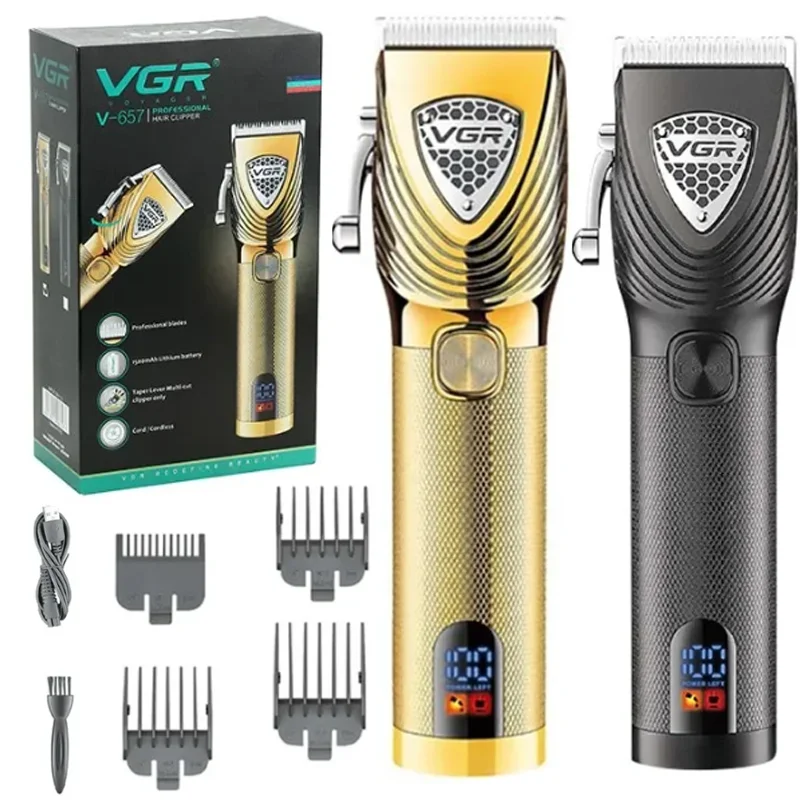 VGR Professional Hair Clipper Electric Beard Hair Trimmer For Men Cord/Cordless Barber Hair Cutting Machine Haircut Adjustable