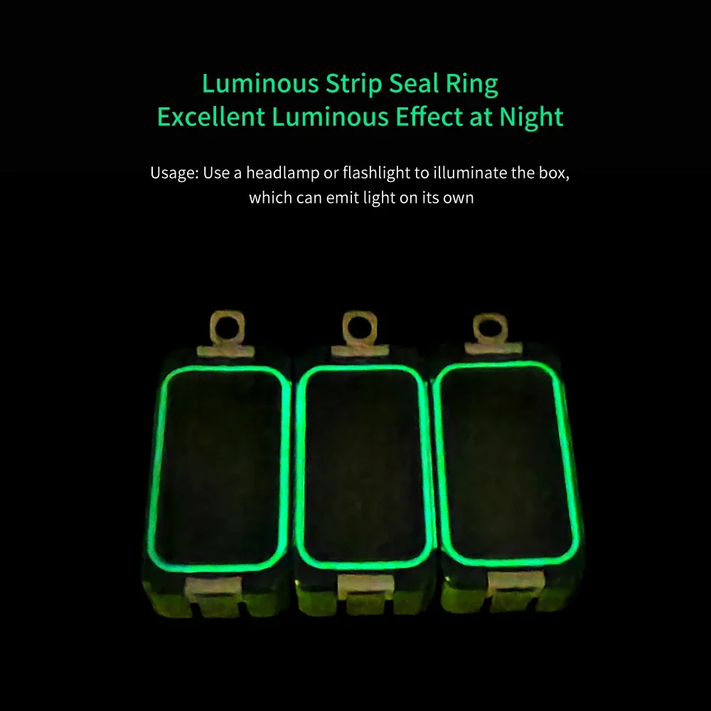 3-Pack Luminous Spliceable Tackle Boxes 3