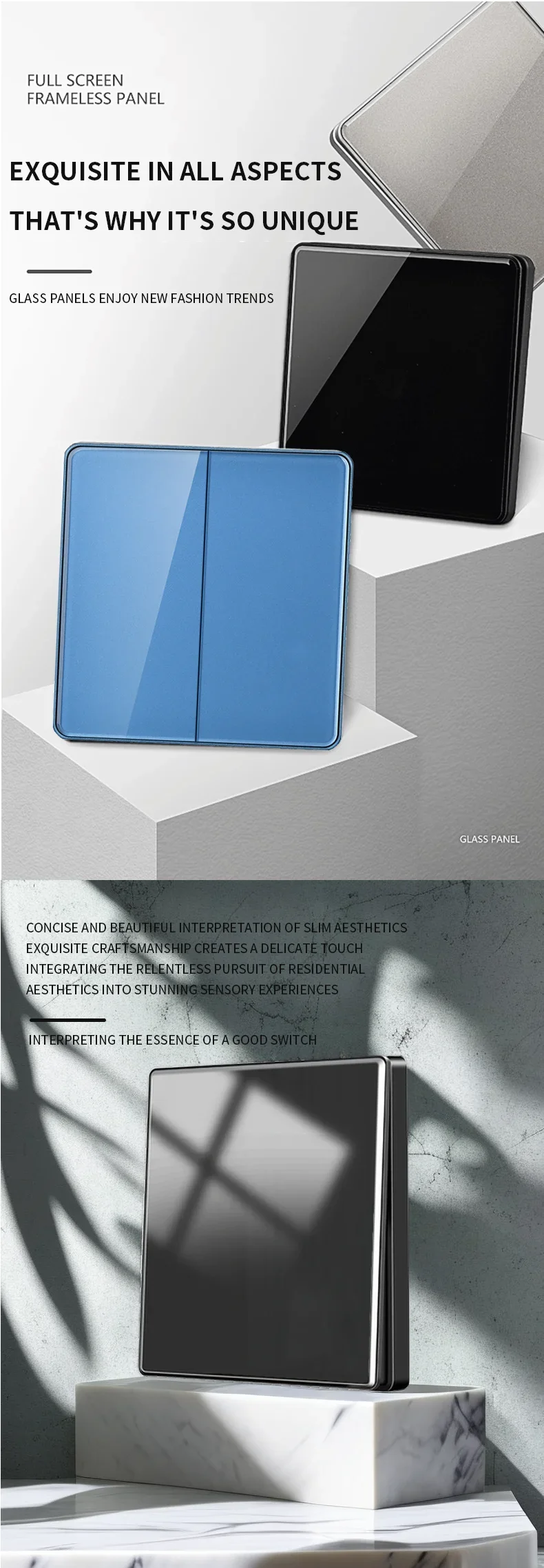 Description Picture 2 of itemT&I Rocker switch 3 Gang 1 Way Black 86 Type 10A 240V Wall Panel Switch Home Business Office Lamp Fixture Control