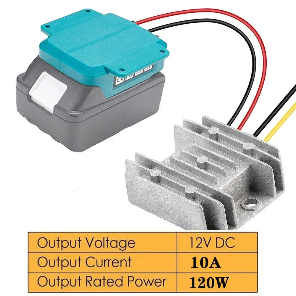 

DC 18V to 12V Step Down Voltage Regulator Converter Adapter for Makita Li-ion Battery 10A 120W DIY Adapter Automatic Buck Boost