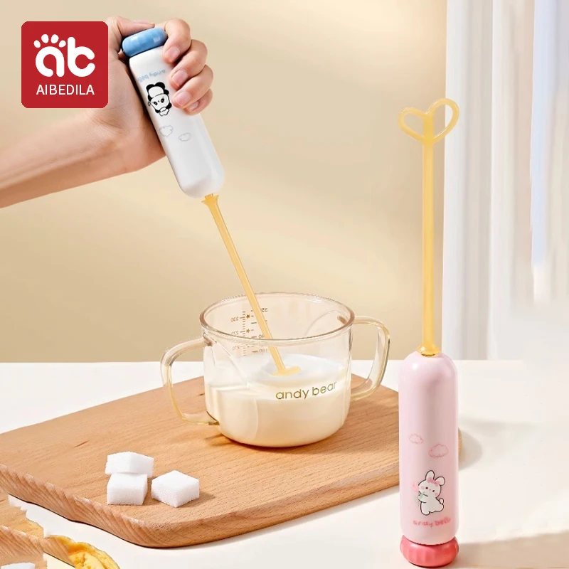 1PC Battery Model Handheld Egg Beater Froth Mixer Kitchen Automatic Coffee Milk Foaming Mixer Kitchen Whisk Tools
