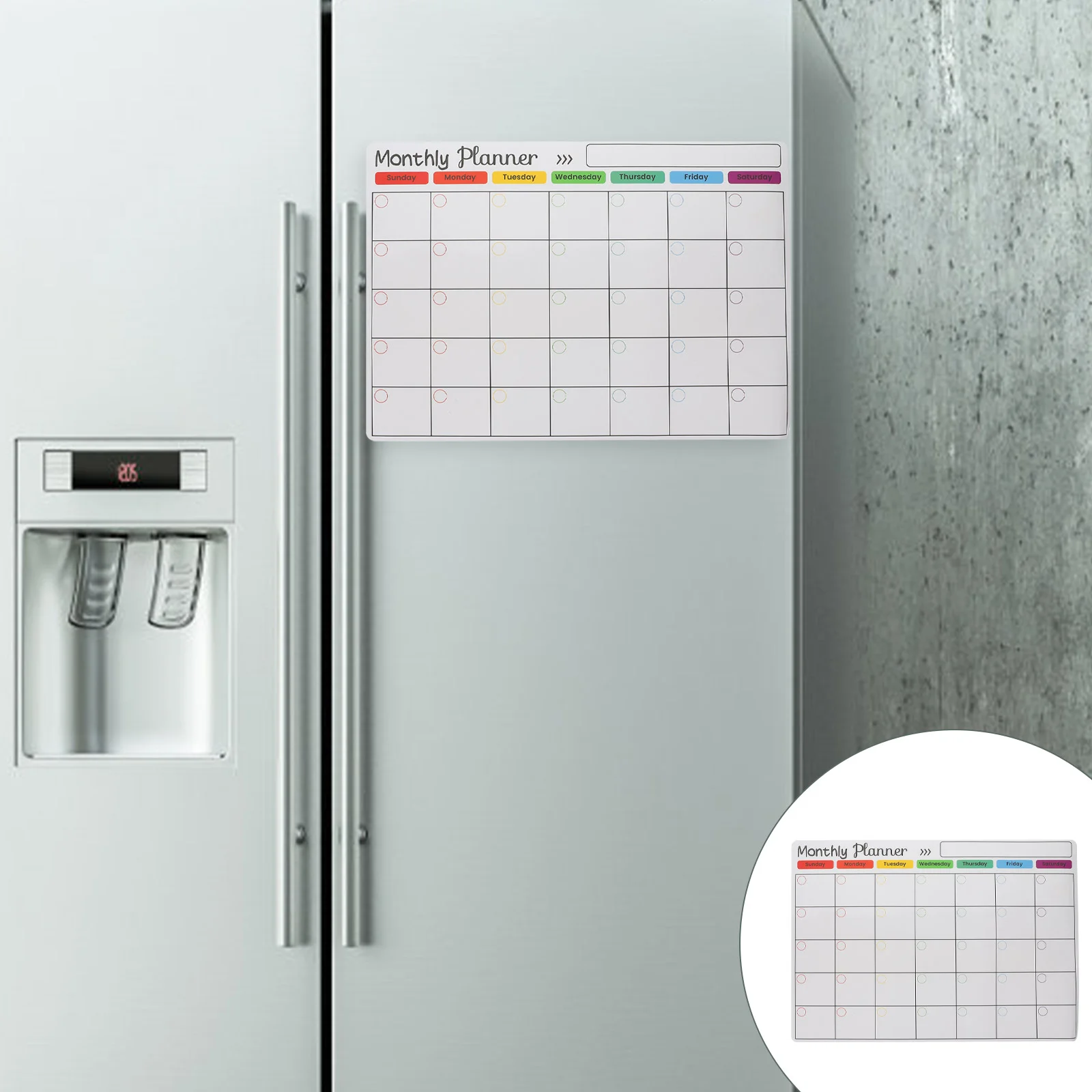 

A3 Size Magnetic Weekly Monthly Planner Magnetic Whiteboard Fridge Magnet Flexible Daily Message Drawing Refrigerator Bulletin