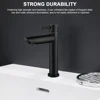 Stainless Steel Bathroom Counter Basin Faucet Single Handle Washbasin Tap Deck Mounted Sink Water Tap for Bathroom Kitchen 4