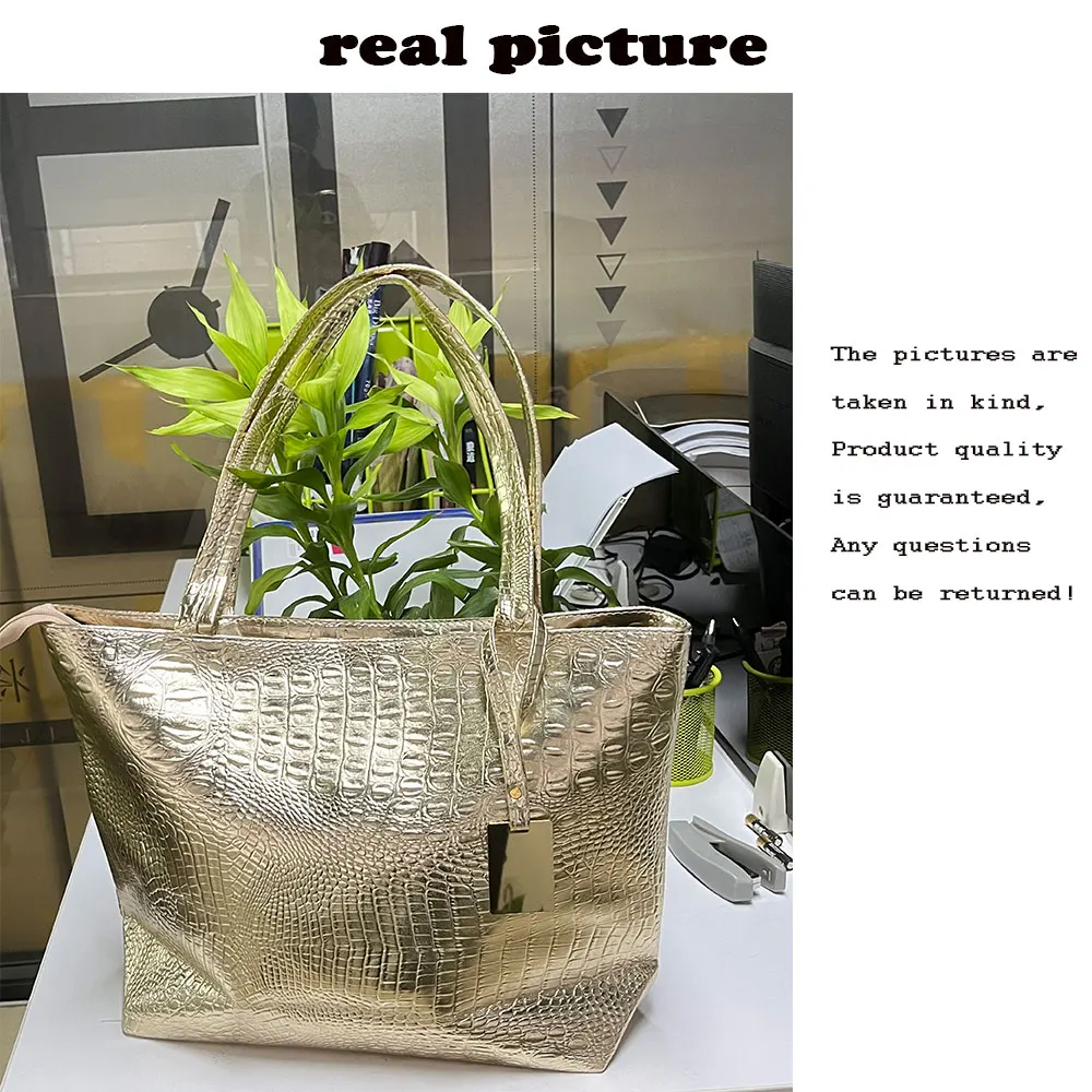 wristlet beads Brand Fashion Casual Women Shoulder Bags Silver Gold Black Crocodile Handbag PU Leather Female Big Tote Bag Ladies Hand Bags Sac small crossbody bag	