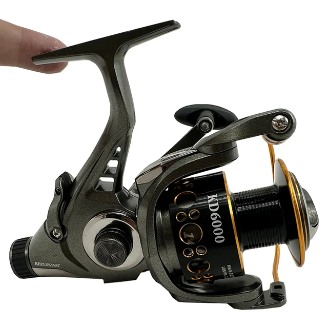 Metal Spool Front and Rear Brake Baitrunner Fishing Reels High Strength  Cast Alloy Drive Gear Spinnning Reel 5.2:1 Gear Ratio - AliExpress