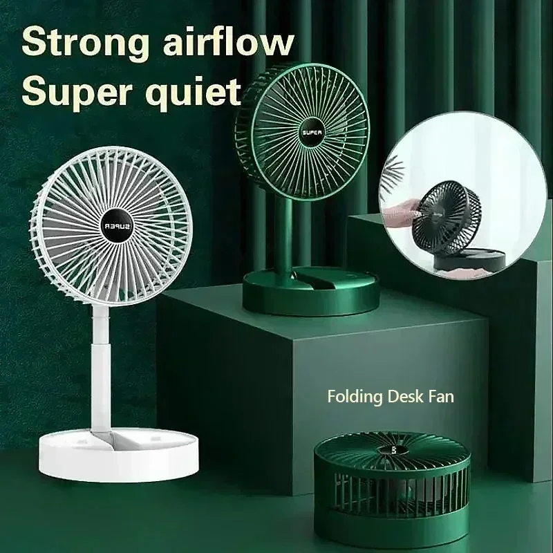 Compact Foldable USB Electric Fan - Portable Indoor/Outdoor Mini Cooling Solution