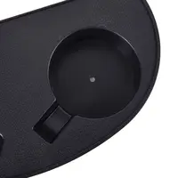 1Pcs Recliner Folding Chair Tray Drink Holder Portable Side Tray Breakfast Black Khaki Beach Chair Cup Holder 2
