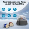 Rechargeable hearing aids for the elderly, mini noise-cancelling in-ear amplifier hearing aid with charging case (pair) 5