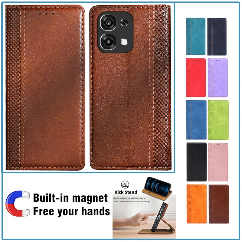 Leather Flip Book Holster Phone Cover, Universal Fit