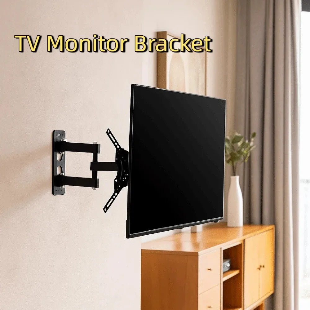 캔틸레버형 TV 모니터 브래킷 확장형 암 스위블 틸트 회전 LCD LED 모니터 브래킷 헤비 듀티 조절 가능