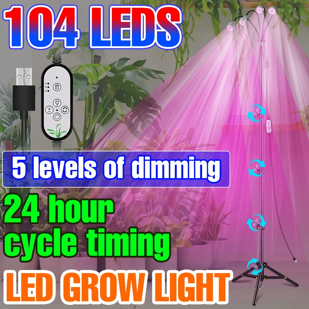 

LED 5V Grow Light USB Hydroponics Plant Lamp LED Full Spectrum Plant Grow Light Bulb For Indoor Tent Veg Flowers Plant Growth