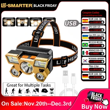 Powerful Rechargeable Head Flashlight 1