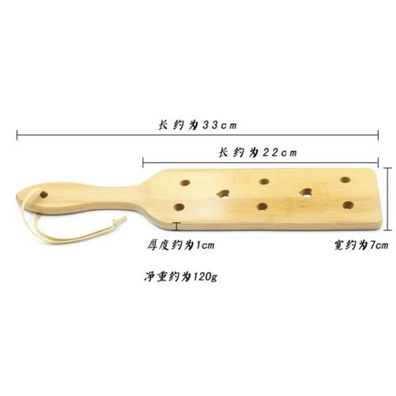 38cm Holes Cut-out Wooden Paddle Bamboo Spanking Paddles Adult Sex Toys  Flogger Couples game - AliExpress