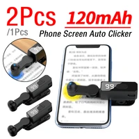 1/2Pcs B03 Auto Screen Clicker for Smart Phone Video Live Streaming Gadget Simulator Smartphone Game Screen Touch Tripods Tapper