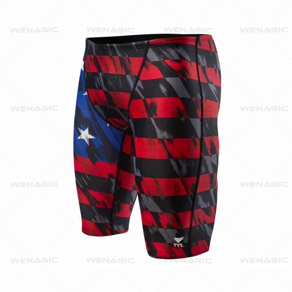 Men's Swim Jammer Athletic Training Swimsuit Beach Swim Trunks swim trunks swim shorts For Swimwear Jammers Tight Surf Shorts
