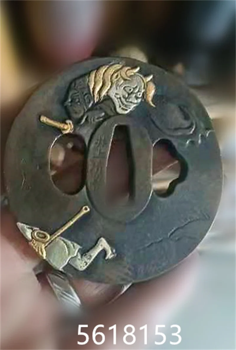 

COPPER ghost TSUBA JAPANESE SWORD'S FITTING FOR KATANA WAKIZASHI TANTO