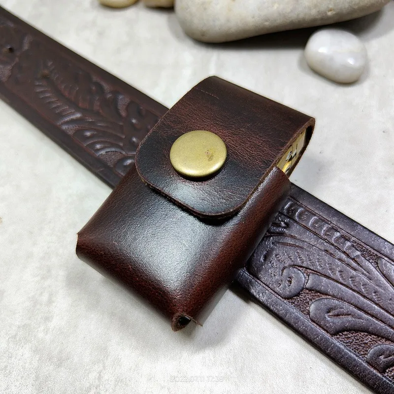 HandMadeFitforDragonTongue4GenerationsLighterLeatherCaseCoverSheathBoxHolder