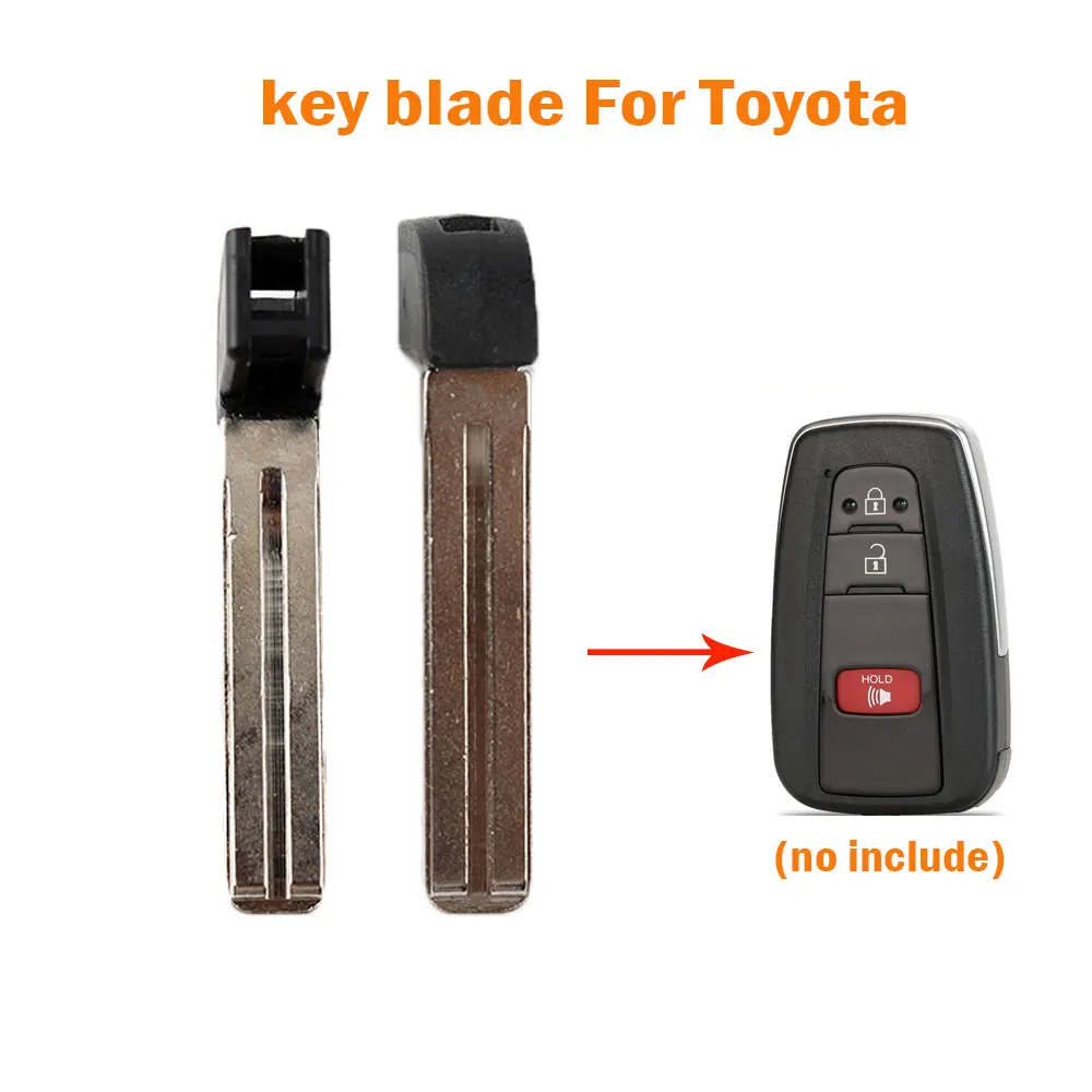 

10pcs Remote Car Key Blade Keyless Emergency Insert Uncut Blade Blank for Toyota Camry RAV4 Corolla C-HR Car Accessories