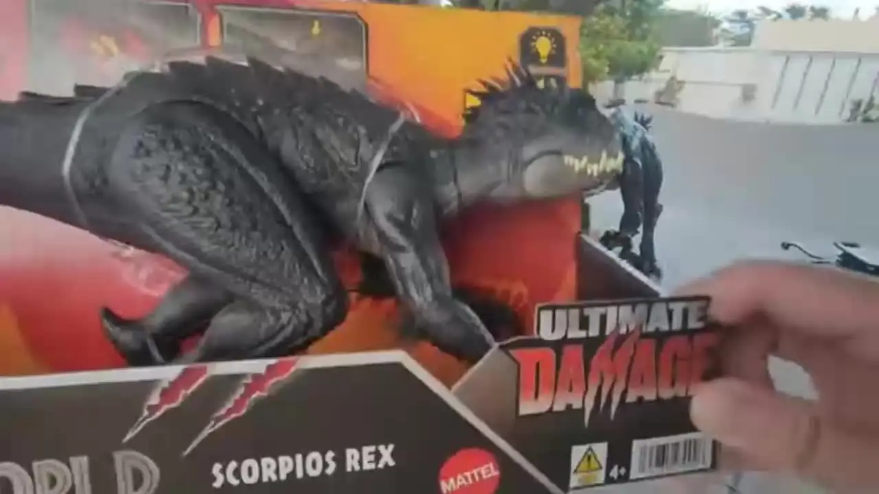 Мир Юрского периода Ultimate Damage Scorpios Rex игрушечная фигурка динозавра с повреждением