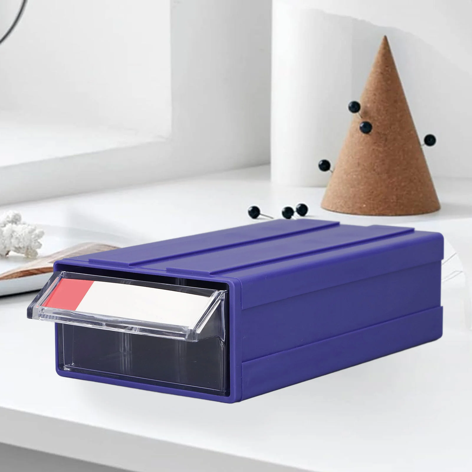 서랍형 부품 상자 플라스틱 모듈형 수납함 구성품 공예품 사무용품 정리함 180x95x50mm