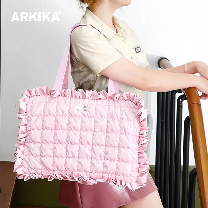 ARKIKA Pet Cat Bag Portable Outdoor Anti-Stress Small Dog Dog Out Breathable Handle Shoulder Backpack Bag