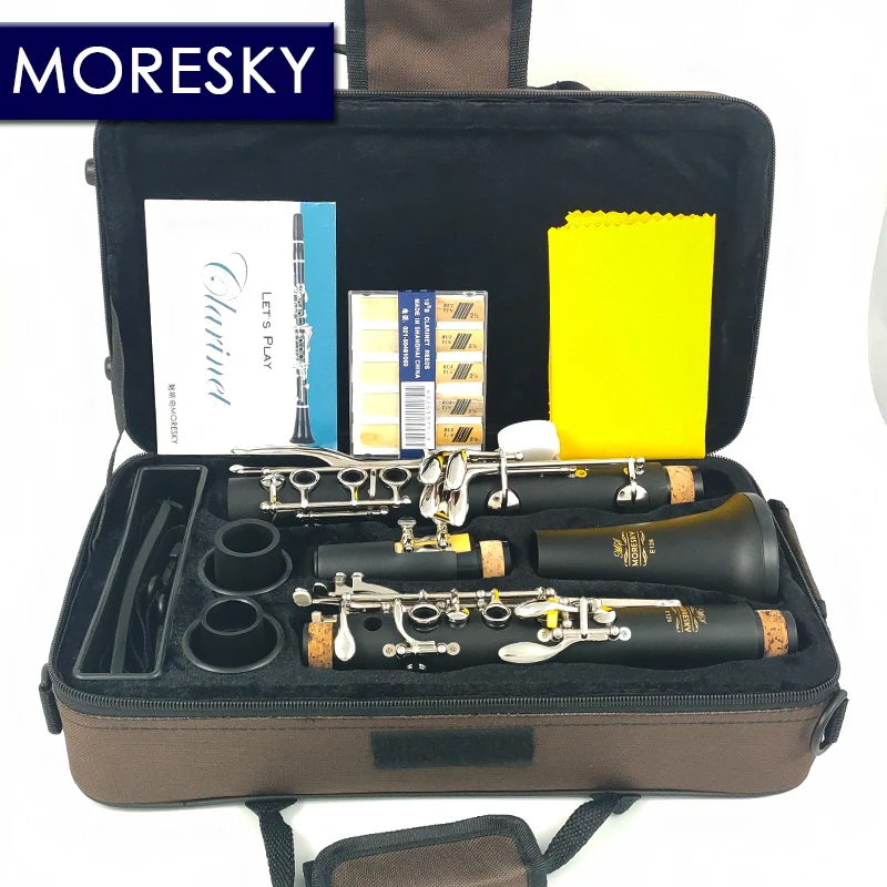 Clarinet Woodwind Instrument MORESKY Clarinet Ebonite/Hard Rubber 17 Keys