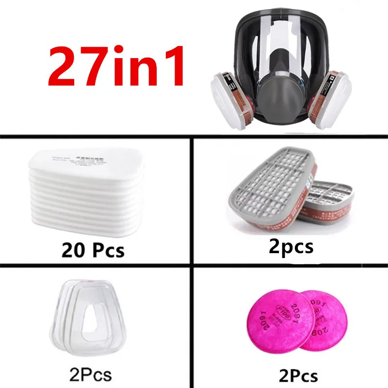 جهاز تنفس صناعي مضاد للضباب طراز 6800، قناع واقي ل...