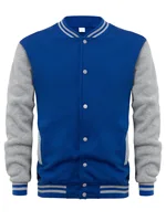 Veste de Baseball en Jersey pour hommes, ample, tendance américaine, bombardier, décontractée, grande taille, nouvelle collection 2023 4