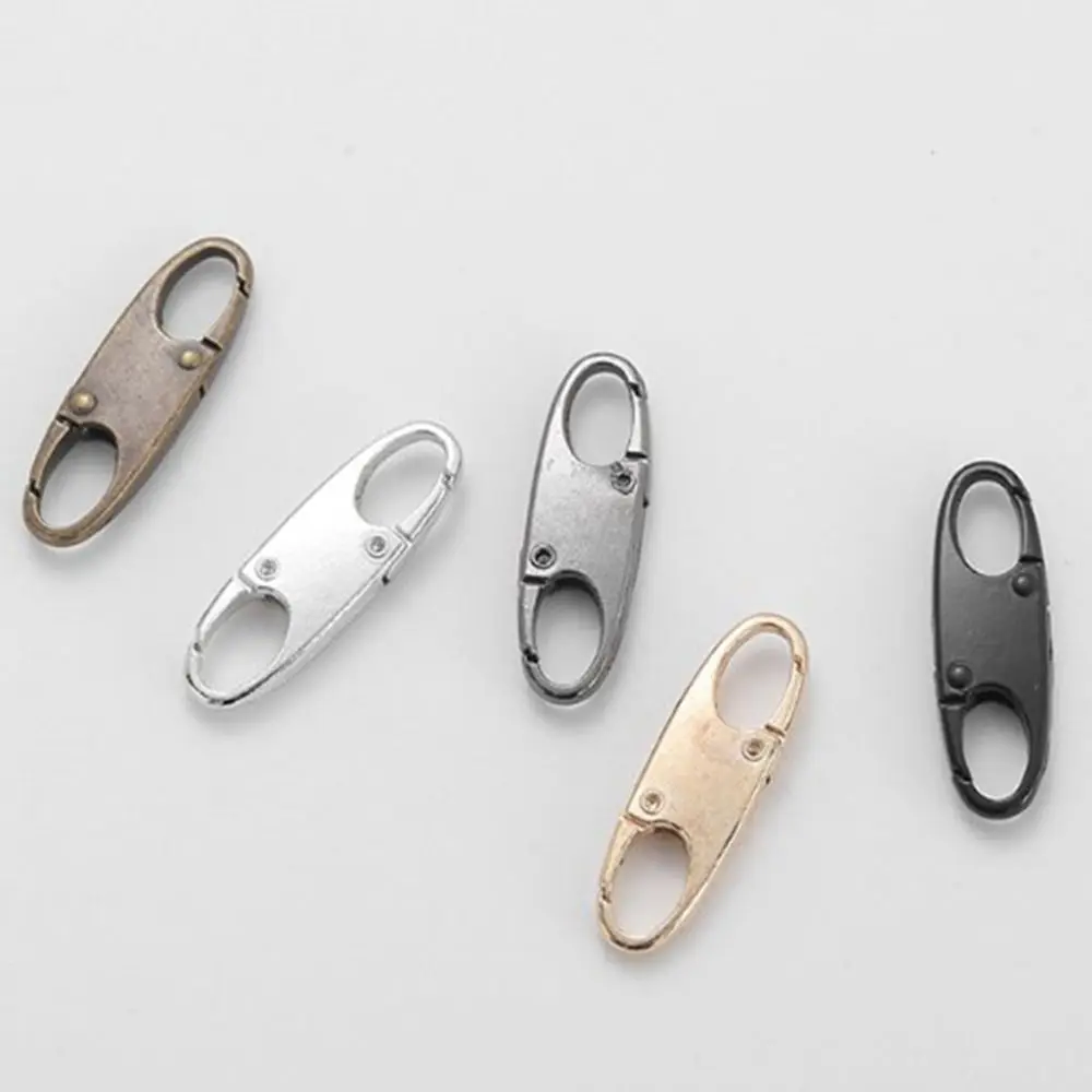 4 stücke Legierung Reiß verschluss Clip neue Metall abnehmbare Karabiner haken Silber Anti-Diebstahl-Tasche Koffer Zubehör – Detail 11